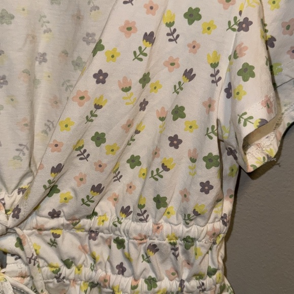 Princess Poly Floral Olly Tie Front Crop Top Size 2 - Picture 3 of 6